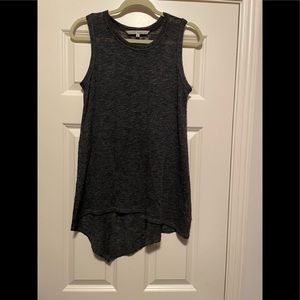 Rachel Roy Knit Tank with Asymmetrical Hem, M